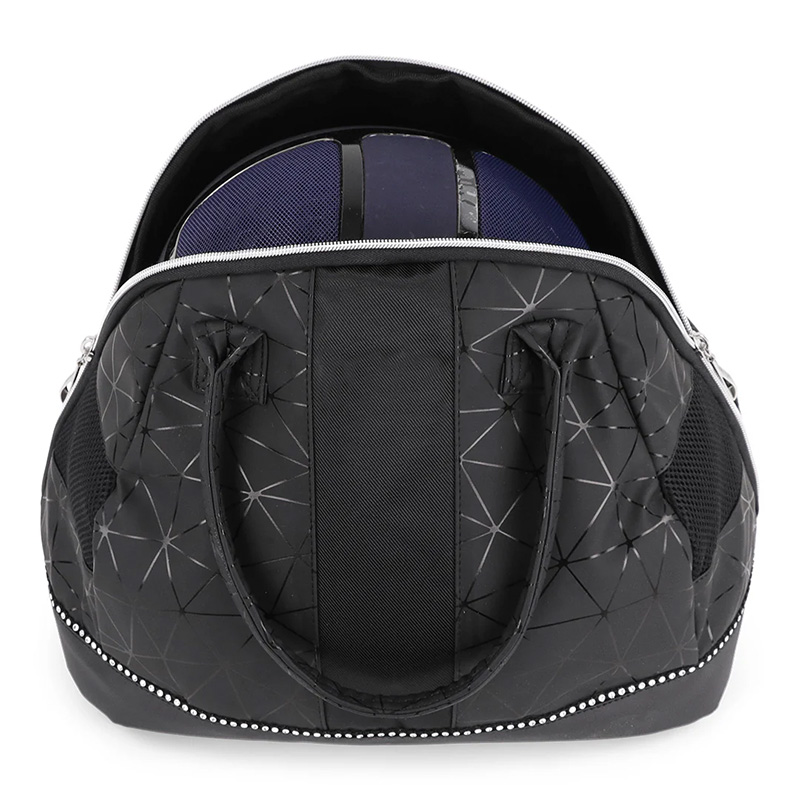 Best Velvet padded equestrian helmet bag supplier
