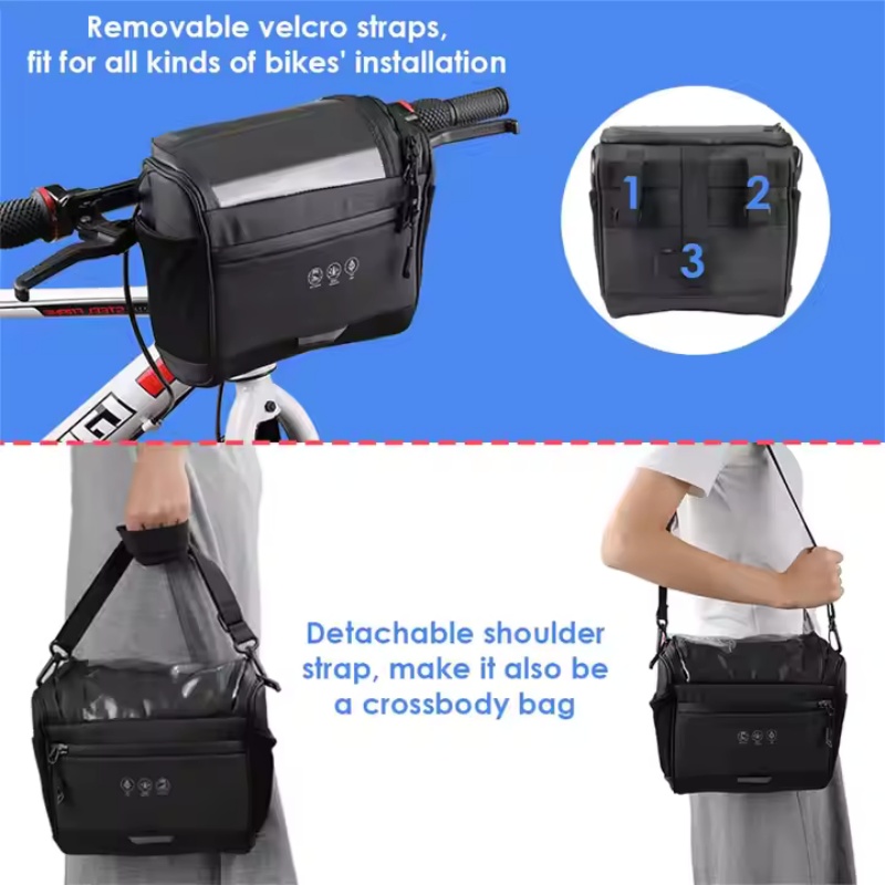 Handlebar phone holder for road cyclists