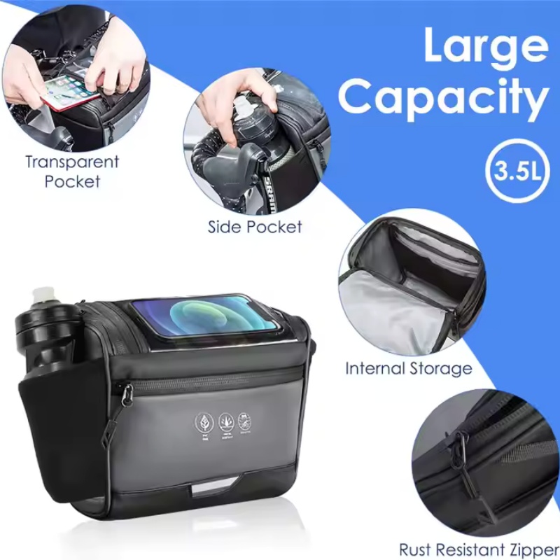 Waterproof touchable phone holder bag