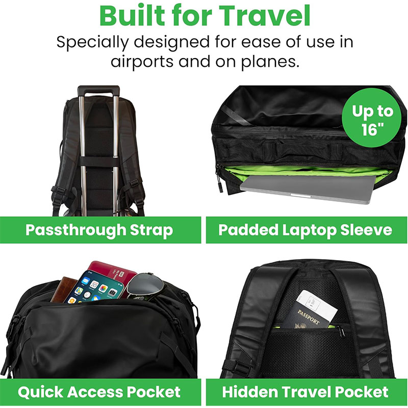 Waterproof 28L travel backpack for gym supplier