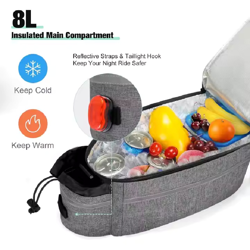 Cycling Bike Rear Trunk Cooler Bag