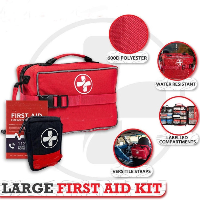 Compact outdoor first aid pouch