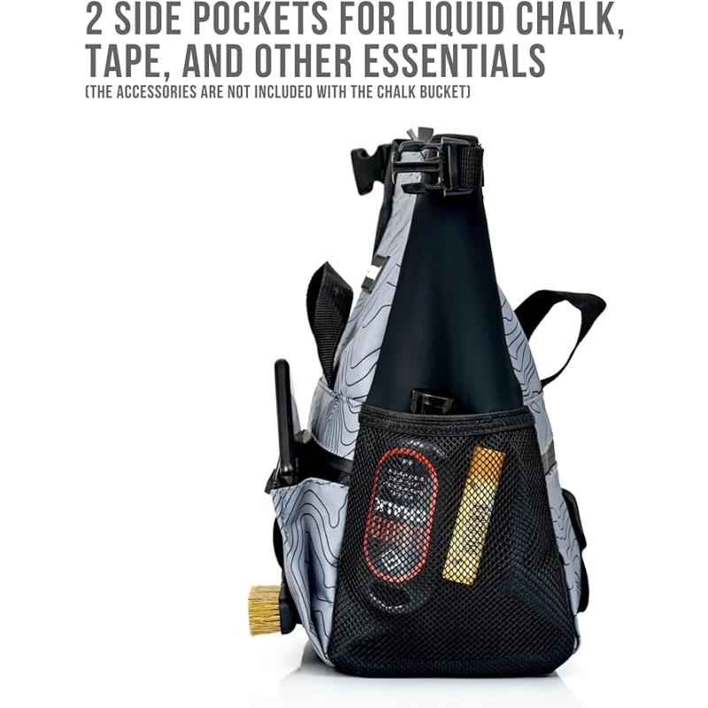 Comfortable big size climbing chalk holder