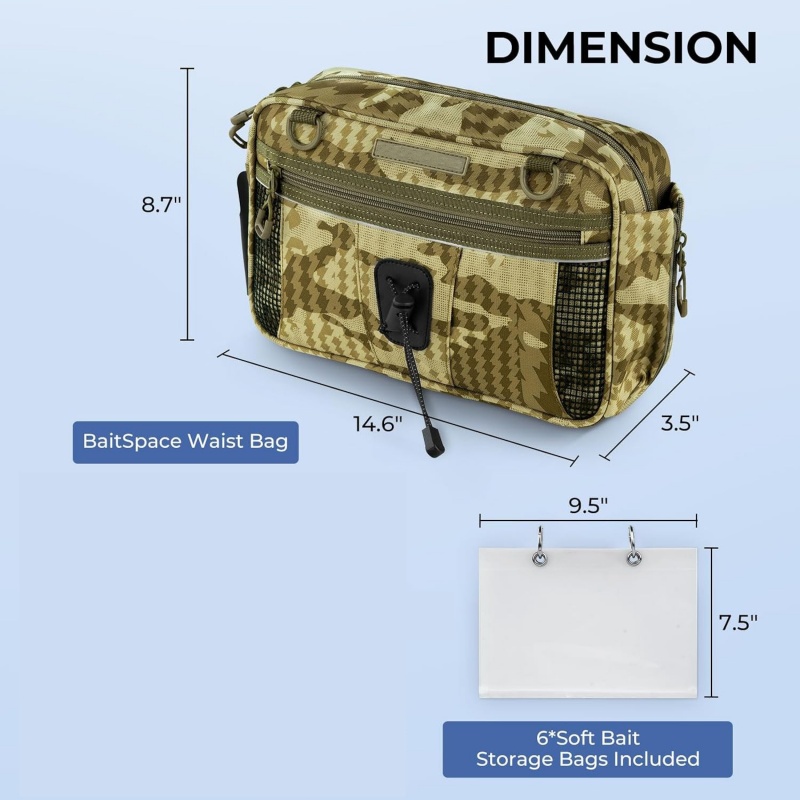 Multi-pocket fishing tackle organizer