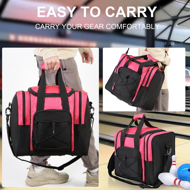 OEM Portable Single Bowling Bag with Shoe Compartment