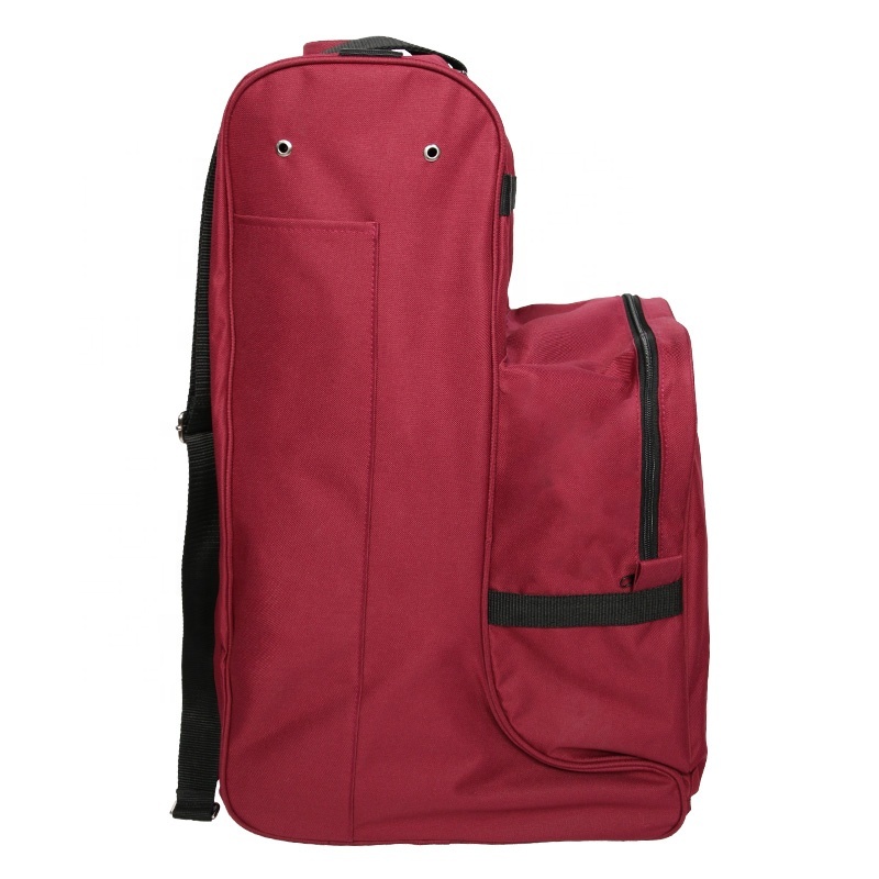 Premium leather riding boot travel case for storage